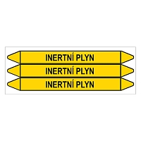 Značení potrubí, inertní plyn,3 ks, 355 × 37 mm